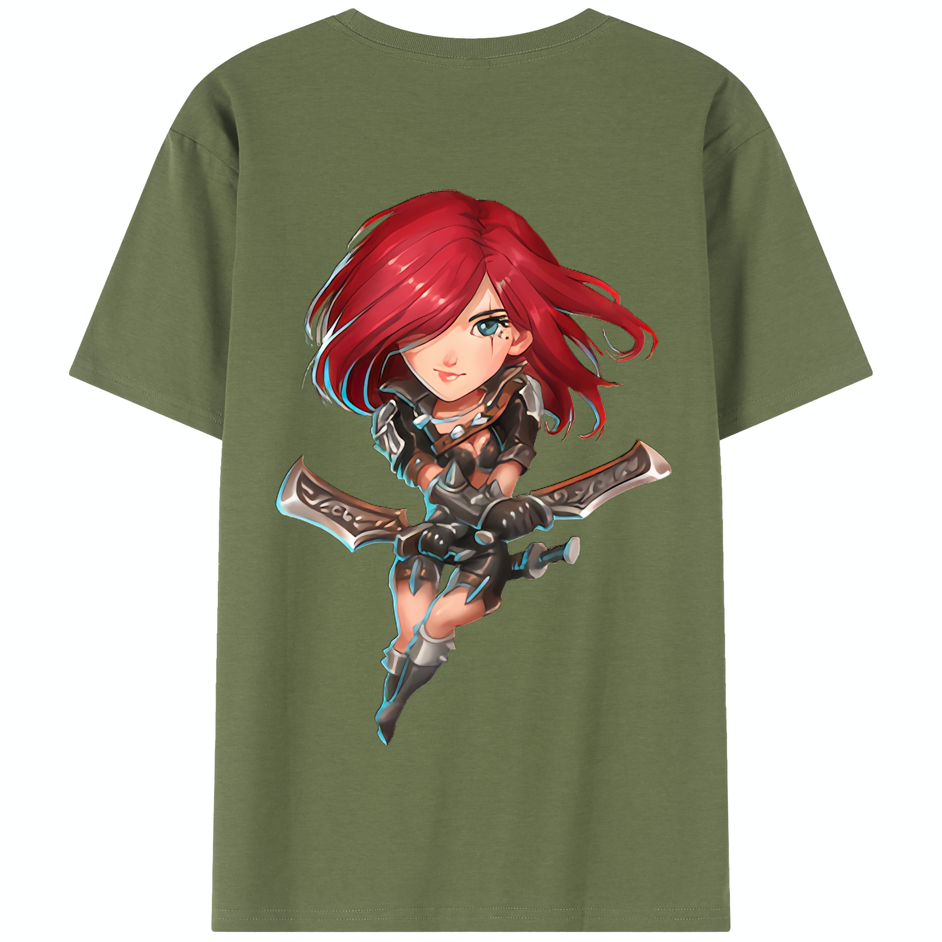 リーグ・オブ・レジェンド League of Legends LOL 綿100％半袖Tシャツ（背面プリント）